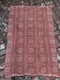 Vintage African Faded Terracotta Mudcloth 57” L x 38” W Textile | No. 122