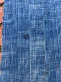 Vintage African Indigo Denim Mossi Mudcloth 75” L x 41” W Textile | No. 134