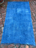 Vintage African Indigo Denim Mossi Mudcloth 80” L x 45” W Textile | No. 115