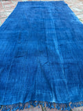 Vintage African Indigo Denim Mossi Mudcloth 80” L x 40” W Textile | No. 177