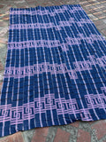 Vintage Nigerian Yoruba Aso Oke Handwoven Textile Throw 76” L x 50” W | No. 183