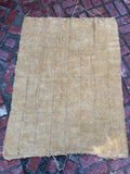 Vintage African Mustard Yellow Mudcloth 54” L x 42” W Textile | No. 113