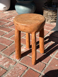 Vintage African Wooden Senufo Stool Handcarved 14 1/4” Tall x 10 1/2” Diameter