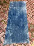 Vintage African Faded Indigo Denim Mossi Mudcloth 71”L x 31”W Textile | No. 133
