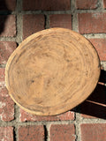 Vintage African Light Wooden Lobi Stool 12” Tall x 9 3/8” - 8 1/4” Diameter