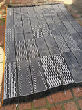 Vintage African Baule Mudcloth Textile Throw Rug 61” L x 44” W Textile | No. 167