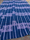 Vintage Nigerian Yoruba Aso Oke Handwoven Textile Throw 76” L x 50” W | No. 183