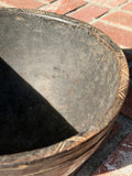 Vintage African Tazawat Wooden Milk Bowl 13” Diameter x 8” H / Collector Decor