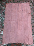 Vintage African Faded Terracotta Mudcloth 57” L x 38” W Textile | No. 122