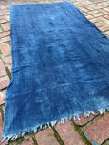 Vintage African Indigo Denim Mossi Mudcloth 78” L x 43” W Textile | No. 138