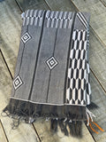 Vintage African Baule Mudcloth Textile Throw Rug 61” L x 44” W Textile | No. 167