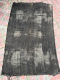 Vintage African Mudcloth Black Textile Throw 61” L x 38” W Textile | No. 149