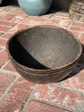 Vintage African Tazawat Wooden Milk Bowl 13” Diameter x 8” H / Collector Decor