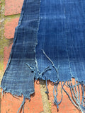 Vintage African Indigo Denim Mossi Mudcloth 74” L x 40” W Textile | No. 175