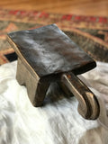 Vintage African Wooden Stool with Handle