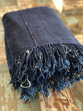 Vintage African Dark Indigo Denim Mossi Mudcloth | No. 65