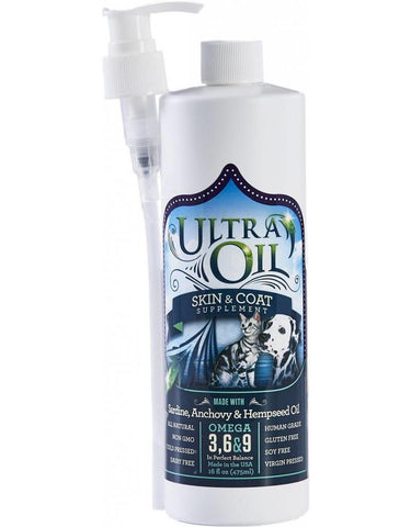 ULTRA OIL For Pets Skin & Coat Supplement | 16 oz.