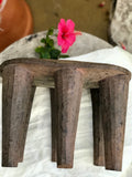 Vintage African Handmade Wooden Nupe Stool