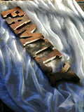 Rustic Rusty Metal Letters | FAMILY