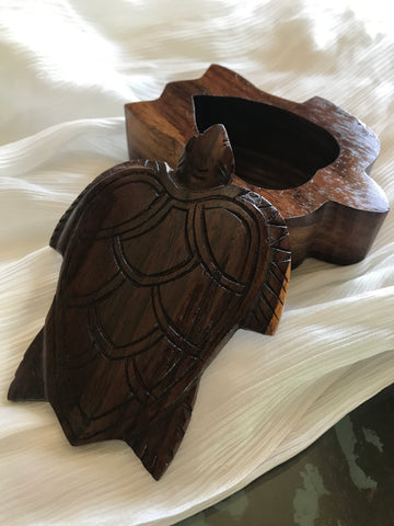 Sea Turtle Wooden Trinket Box