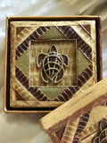 Banana Leaf Sea Turtle Box | Set of two