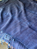 Vintage African Indigo Denim Mossi Mudcloth Throw | No. 17