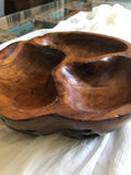 Chunky Teak Wood Bowl