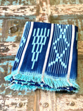 Vintage African Indigo with Aqua Blue | Baule Mudcloth No. 08