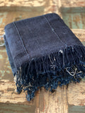 Vintage African Dark Indigo Denim Mossi Mudcloth | No. 65