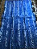 Vintage African Blue Shibori Mudcloth | Runner