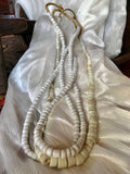 Small African White Glass Beads