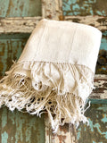 Vintage African Natural White Mudcloth | No. 58
