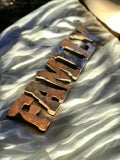 Rustic Rusty Metal Letters | FAMILY