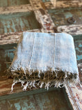 Vintage African Light Faded Indigo Denim Mossi Mudcloth | No. 61