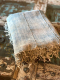 Vintage African Light Faded Indigo Denim Mossi Mudcloth | No. 61