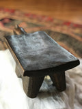 Vintage African Wooden Stool with Handle