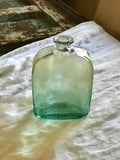 Vintage Glass Decanter | aqua ombré
