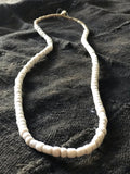 Small African White Glass Beads