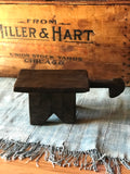 Vintage African Wooden Stool with Handle