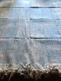 Vintage African Light Faded Indigo Denim Mossi Mudcloth | No. 61