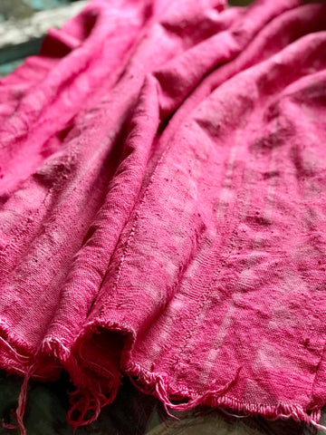 Vintage African Pink Mudcloth