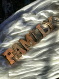 Rustic Rusty Metal Letters | FAMILY